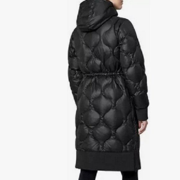 Mondetta Quilted Hooded Down Parka Black NWT - Picture 2 of 4